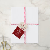-Theme Valentijn XXOO Handgeschreven Cadeaulabel (Met Touw)