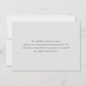 Thème vétérinaire | Merci plat minimaliste (Dos)