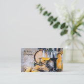 Thème Vin contemporain Carte de visite personnalis (Debout devant)
