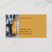 Thème Vin contemporain Carte de visite personnalis (Dos)