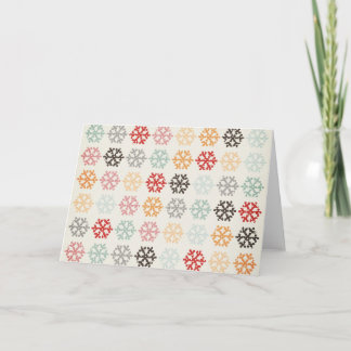 Thème vintage Carte de Noël Snowflake