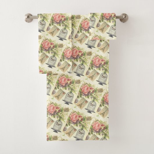 Thème Vintage Paris Serviettes de bain (En situation)