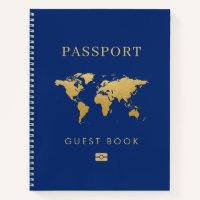 Thème Voyage Destination Passeport Livre d'or