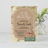 Thème Voyage Graduation Party Invitation (Debout devant)