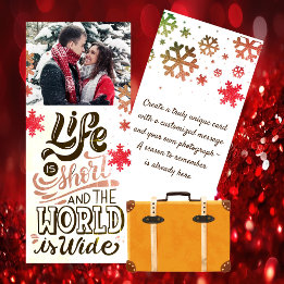 Thème Voyage Noël Carte photo