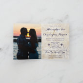 Thème Voyage Plié Passport Invitation (Intérieur)