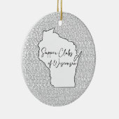 Theme Wisconsin Supper Club Keramisch Ornament (Rechts)