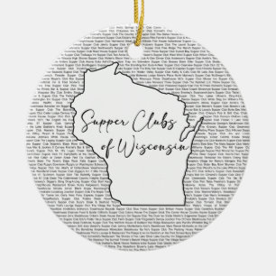 Theme Wisconsin Supper Club Keramisch Ornament