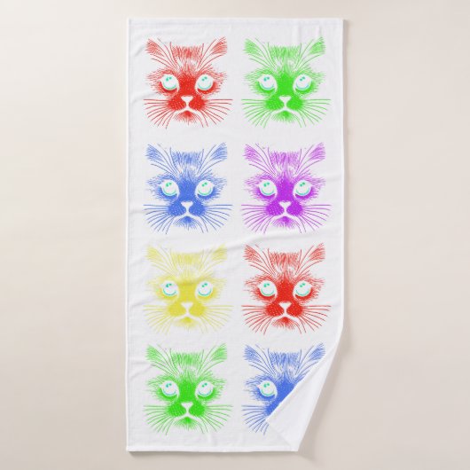 Thèmes de chats (Serviette de bain)