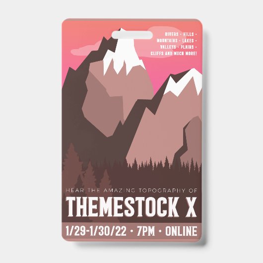 Themestock X "Backstage Pass" Badge (Voorzijde)