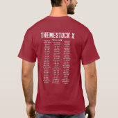 Themestock X Unisex T-Shirt (Achterkant)