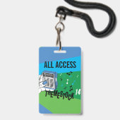 Themestock XIV "Backstage" Pas Badge (Achterkant met lanyard)