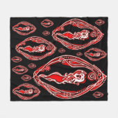 Themis Goddess Yoni Fleece Deken (Voorkant (Horizontaal))