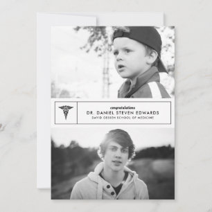 Then & Now 2 Foto Afstudeeraankondiging Aankondiging