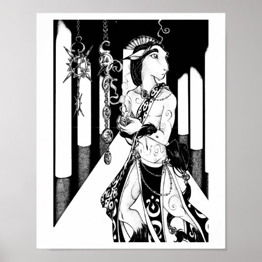 Thenet in de tempel poster (Voorkant)