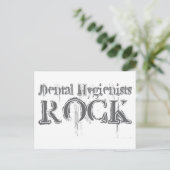 Thental Hygienists Rock Briefkaart (Staand voorkant)