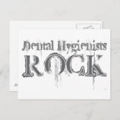 Thental Hygienists Rock Briefkaart (Voorkant / Achterkant)