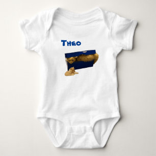 Theo Naam Met Kat In Een Doos, Baby Body Romper