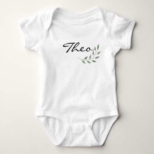 Theo Name onthult Natuur Leaf Botanical Romper (Voorkant)