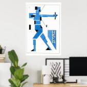 Theo van Doesburg Boogschutter De Stijl Poster (Thuiskantoor)