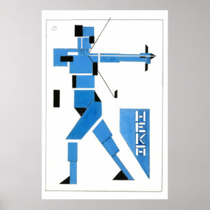 Theo van Doesburg Boogschutter De Stijl Poster