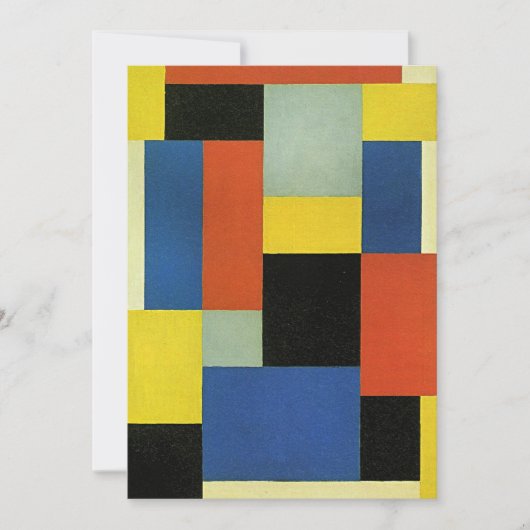 Theo van Doesburg, Composition XX, carte (Devant)