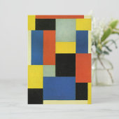 Theo van Doesburg, Composition XX, carte (Debout devant)