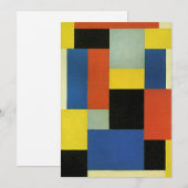 Theo van Doesburg, Composition XX, carte (Devant / Derrière)
