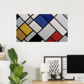 Theo van Doesburg Contra-Composition XVI Poster (Thuiskantoor)