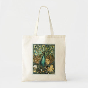 Theo Van Hoytema Peacock Open Wings Peafow Tote Bag