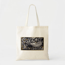 Theo Van Hoytema Retro Peacock Clip Art Black en Tote Bag