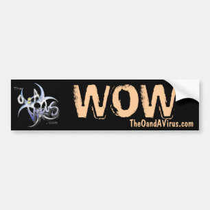 TheOandAVirus.com Custom Wow ticker Bumpersticker