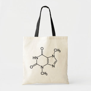 Theobromine Chocolademolecuul Chemisch Diagram Tote Bag