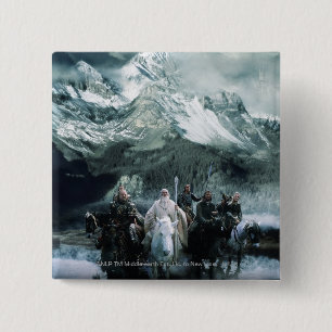 Theoden en de Fellowship Vierkante Button 5,1 Cm