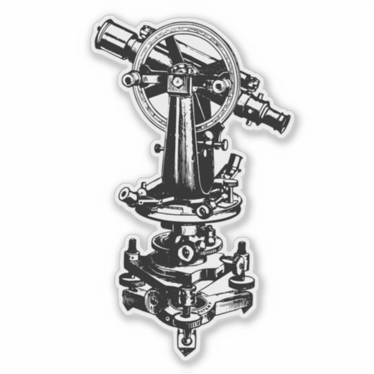 Theodolite Sticker (Voorkant)