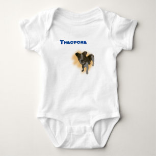 Théodore Nom Avec Jack Russell, Body Bébé