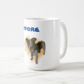 Theodore Nom Avec Jack Russell, Mug De Café (Devant droit)