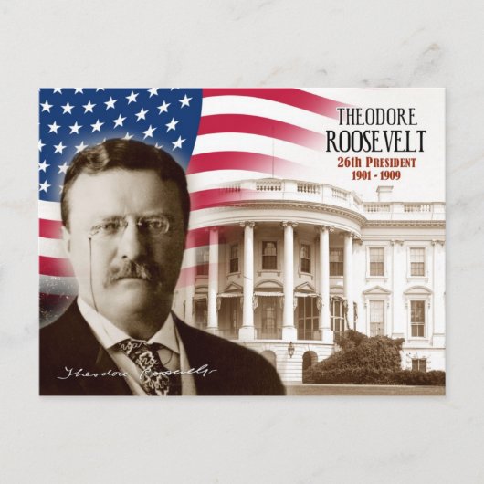 Theodore Roosevelt - 26e President van de Verenigd Briefkaart (Voorkant)
