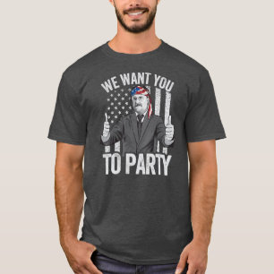 Theodore Roosevelt 4 juli Man American USA T-shirt