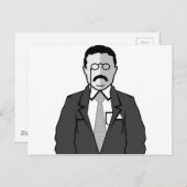 Theodore Roosevelt cartoon Briefkaart (Voorkant / Achterkant)
