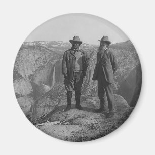 Theodore Roosevelt en John Muir over Glacier Point Magneet