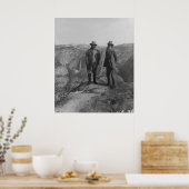 Theodore Roosevelt en John Muir over Glacier Point Poster (Keuken)