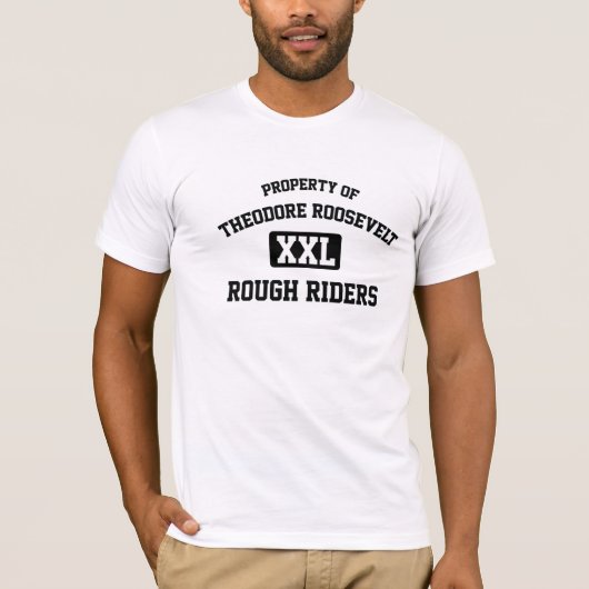 Theodore Roosevelt High School RoughRiders T-Shirt (Voorkant)