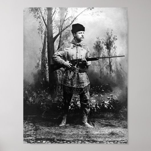 Theodore Roosevelt - Hunting Portrait Poster (Voorkant)
