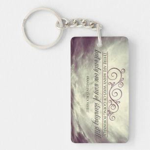 Theodore Roosevelt Inspirerend quote "Standing" Sleutelhanger