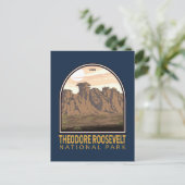 Theodore Roosevelt National Park  Emblem Briefkaart (Staand voorkant)
