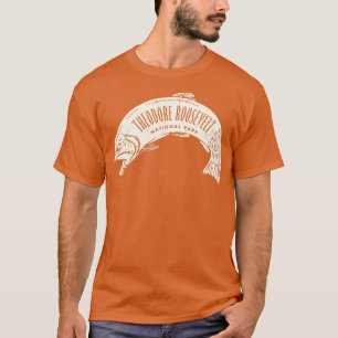 Theodore Roosevelt National Park Fish Tan T-shirt