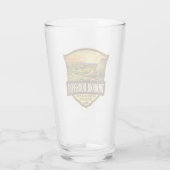 Theodore Roosevelt National Park Illustration Art Glas (Achterkant)