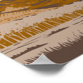 Theodore Roosevelt National Park Illustration Art Poster (Hoek)