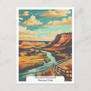 Theodore Roosevelt National Park, North Dakota, Ve Briefkaart